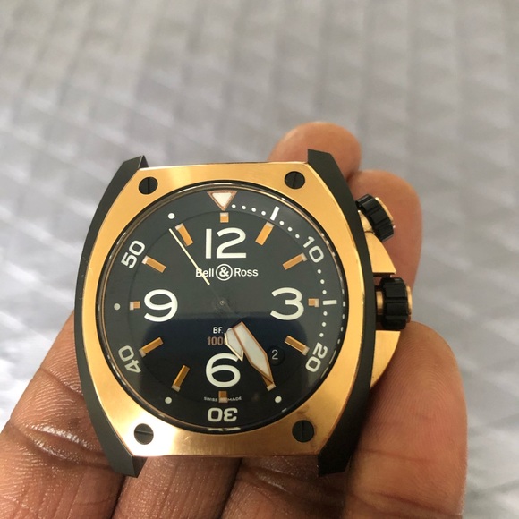 18k Rose Gold Bell & Ross automatic watch - Picture 1 of 4